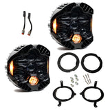 2018-2025 Wrangler JL/JT DOT LP6 LED Amber Headlight Kit | Dirty Garage