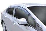 2012-2015 Civic Ventvisor Outside Mount Window Deflectors Smoke 4-Piece | Dirty Garage