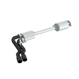 2015-2020 F-150 Pre Axle 4" OD Dual Outlet 3" Black Coated Cat Back Exhaust - View 2 | Dirty Garage