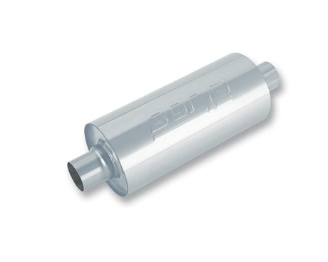 Borla Universal Oval Transverse Single 3in Inlet/2.5in Outlet 19in x 10.25in x 5.5in Turbo Muffler - View 3 | Dirty Garage