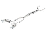 Borla Chevy 16-17 Camaro 6.2L ATAK Catback w/ Dual Tips (NPP) Dual Split Rear Exit - View 2 | Dirty Garage