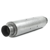 Universal Quiet Tone Muffler 4" Inlet Outlet 24" Body 6" Dia 30in Overall Aluminum - View 3 | Dirty Garage