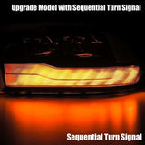 2009-2018 Ram HD Luxx-Series LED Projector Headlights Plank Style Black Activation Light Sequential Signal DRL - View 2 | Dirty Garage