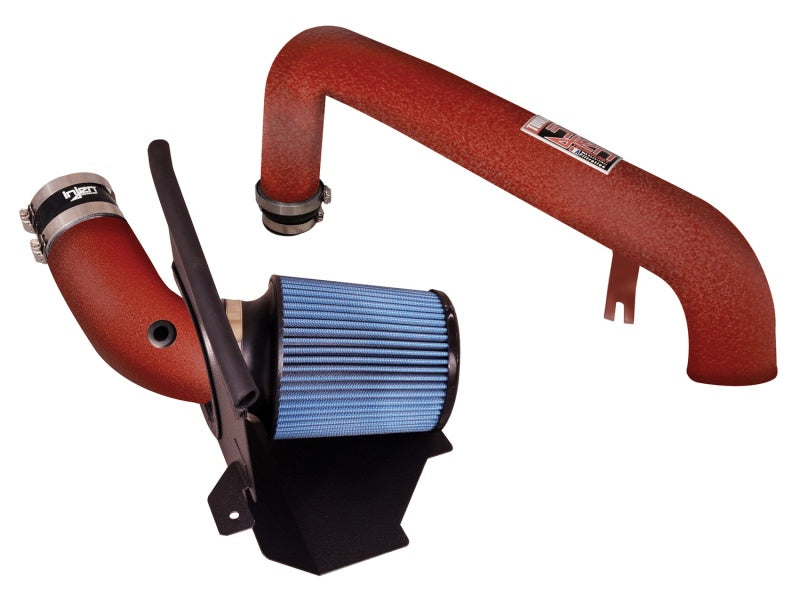 2015-2018 Focus ST 2.0L Wrinkle Red Short Ram Intake w/ Heat Shield | Dirty Garage