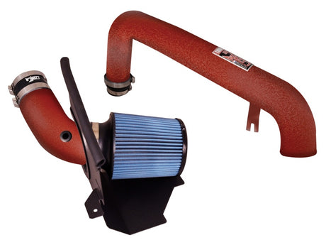 2015-2018 Focus ST 2.0L Wrinkle Red Short Ram Intake w/ Heat Shield | Dirty Garage