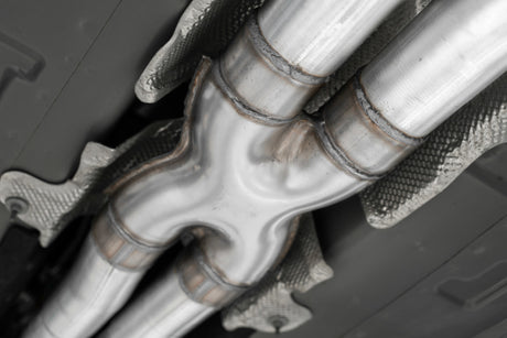 2015-2016 Challenger RT 5.7L Aluminized Steel 3" Dual Rear Cat-back Quad Tips Street - View 3 | Dirty Garage
