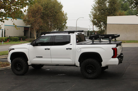 Go Rhino 22-23 Toyota Tundra CrewMax Ceros Low Profile Roof Rack - Tex. Blk - View 17 | Dirty Garage