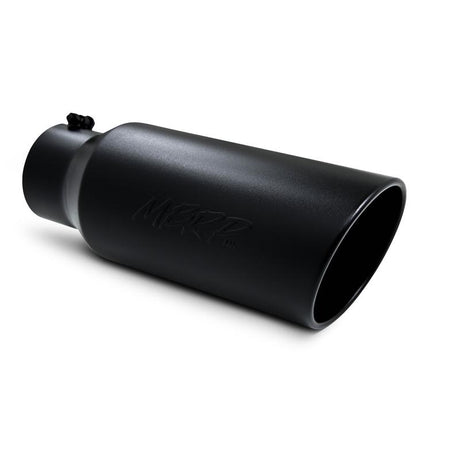 Universal 7" OD Rolled End 5" Inlet 18" Length Tip Black - View 2 | Dirty Garage
