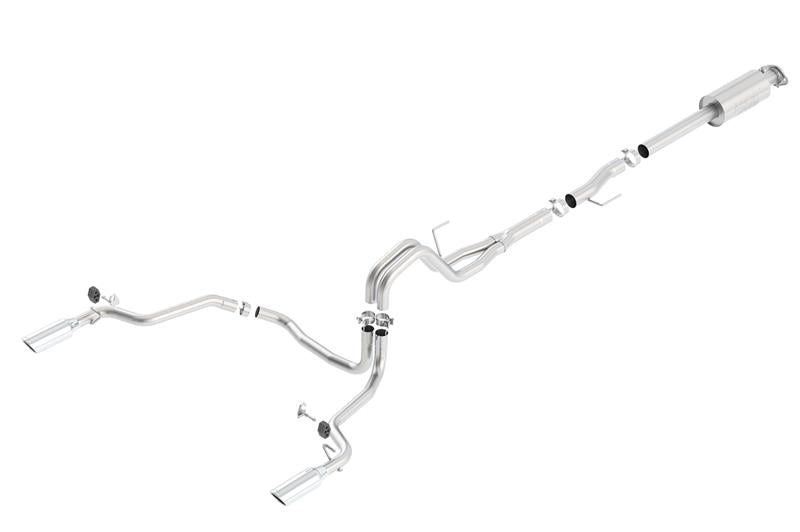 Borla 15-16 Ford F-150 3.5L EcoBoost Ext. Cab Std. Bed Catback Exhaust ATAK Single Split Rear Exit - View 4 | Dirty Garage