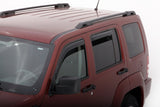 2008-2014 Liberty Front and Rear Window Deflectors 4-Piece Smoke - View 2 | Dirty Garage
