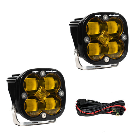 Universal Squadron SAE LED Auxiliary Light Pod Pair Amber | Dirty Garage
