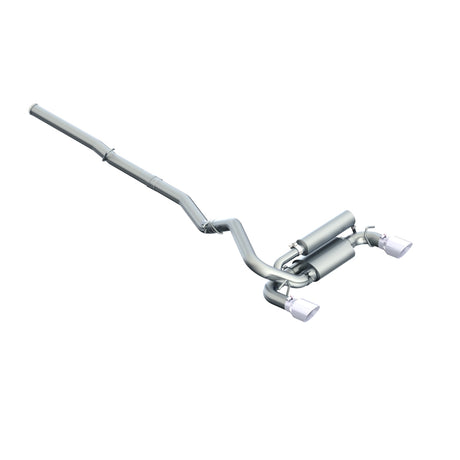 2016-2024 Focus RS 3" Dual Outlet Cat Back Exhaust T409 SS - View 4 | Dirty Garage