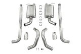 2005-2009 Superduty Shelby GT500 GT Dual Split Rear Street Version 4" Tips T409 Exhaust System - View 2 | Dirty Garage