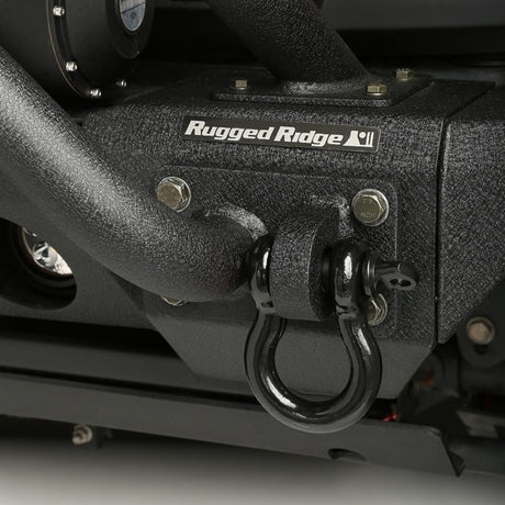 Rugged Ridge Black 9500lb 3/4in D-Ring - View 3 | Dirty Garage