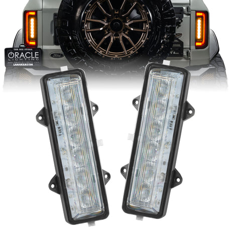2021-2023 Bronco Dual Function Reverse LED Flush Taillight Amber White - View 6 | Dirty Garage
