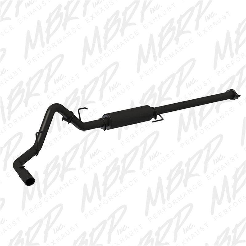 2015 F-150 2.7L 3.5"L EcoBoost 3" Cat Back Single Side Black Exhaust System - View 3 | Dirty Garage