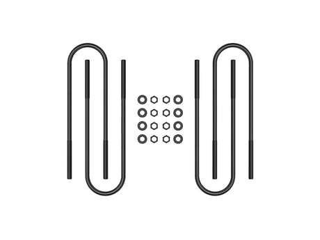 1999-2010 Super Duty Rear 17" U-Bolt Kit | Dirty Garage