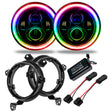 2007-2017 Wrangler Gladiator 7in High Powered LED Headlights Pair Dynamic | Dirty Garage