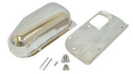 Rugged Ridge 76-86 Jeep CJ Stainless Steel Wiper Motor Cover Kit - View 2 | Dirty Garage