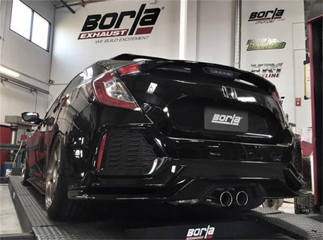 Borla 16-17 Honda Civic Sport 1.5L AT/MT Hatchback S-Type Catback Exhaust - View 4 | Dirty Garage