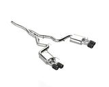 2018-2022 Mustang 2.3L Ecoboost 3" Cat Back Exhaust Quad Carbon Fiber SS Tips T304 | Dirty Garage