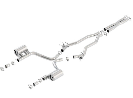 Borla 15-16 Dodge Challenger SRT/Scat Pcak 6.4L V8 ATAK Catback Exhaust - View 4 | Dirty Garage