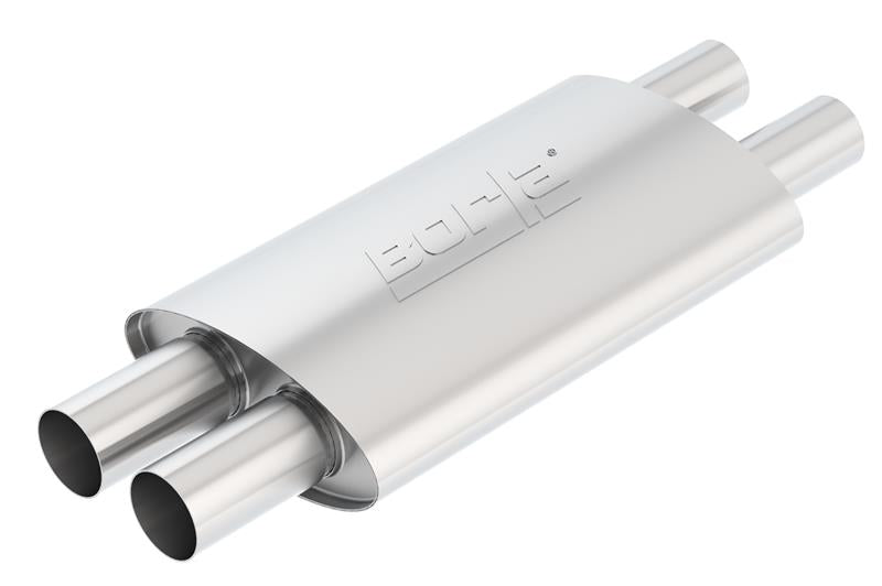 Borla 15-17 Ford Mustang GT 5.0L Touring Muffler (Does Not Fit OEM Exhaust) - View 3 | Dirty Garage