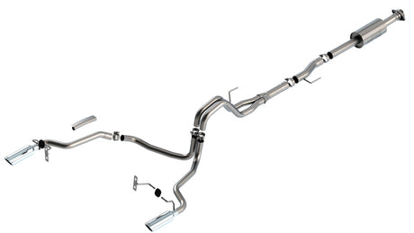 Borla F-150 2021 2.7L/3.5L 4dr CC SB EC STB Lari/King R/Plinum/LTD 3/2.25 SRE CB S-Type CHR Tips - View 4 | Dirty Garage