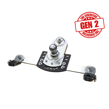 Gen-Y 20-24 GM Short/Long Bed GoosePuck II 5in Offset Ball Puck Mount 25K TW w/Safety Chain Anchors | Dirty Garage