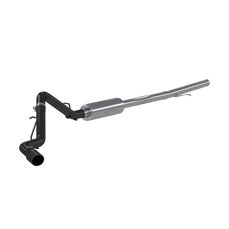 2019 GM 1500 3 in Cat Back Single Side Black Coated | Dirty Garage