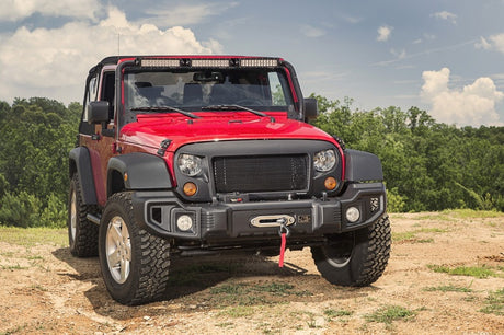Rugged Ridge Spartacus Front Bumper Black 07-18 Jeep Wrangler - View 4 | Dirty Garage