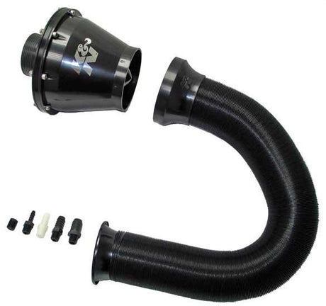 Universal Apollo Black Cold Air Intake - 70mm OD FLG PP - View 3 | Dirty Garage