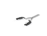 2018-2019 Mustang GT 5.0 3" Dual Split Rear Cat Back Quad 4" Dual Wall Tips Black Coated - View 2 | Dirty Garage