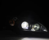 1999-2009 S2000 Luxx-Series Projector LED Black Headlights - View 3 | Dirty Garage