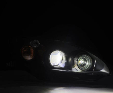 1999-2009 S2000 Luxx-Series Projector LED Black Headlights - View 3 | Dirty Garage