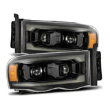 2002-2005 Ram HD Luxx-Series LED Projector Headlights Alpha Black Activation Light Sequential Signal | Dirty Garage