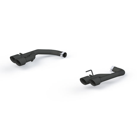 2018-2020 Mustang GT 2.5" Black Coated Dual Axle Back Exhaust 4" Dual Wall Tips - View 2 | Dirty Garage