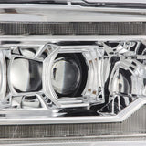 2009-2018 Ram HD Luxx-Series LED Projector Headlights Plank Style Chrome Activation Light Sequential Signal DRL - View 4 | Dirty Garage