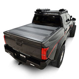 Westin 24-26 Toyota Tacoma 2WD/4WD 5ft. Bed Hard Tri-Fold Tonneau Cover - Black - View 6 | Dirty Garage