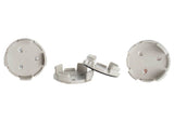 Universal Ford Truck/SUV Black And Chrome Wheel Center Cap Kit - View 6 | Dirty Garage