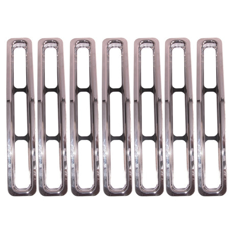 Rugged Ridge Grille Inserts Chrome 87-95 Jeep Wrangler YJ - View 2 | Dirty Garage
