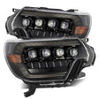 2012-2015 Tacoma Nova-Series LED Projector Alpha Black Headlights Active Light Sequential Signal DRL | Dirty Garage