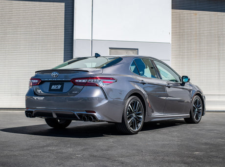 Borla 18-20 Toyota Camry XSE 3.5in Tip Dual Split Rear Exit Cat Back S-Type Exhaust Black Chrome - View 2 | Dirty Garage