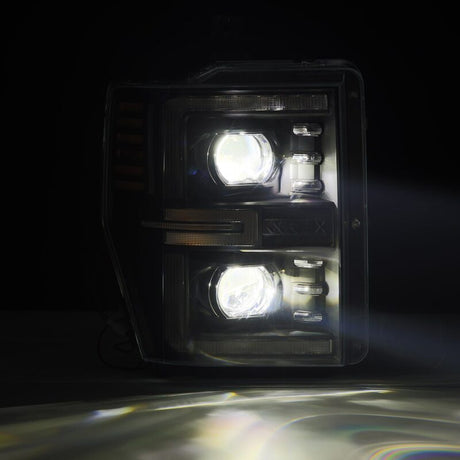2008-2010 Super Duty Luxx-Series LED Projector Black Headlights Active Light Sequential Signal - View 4 | Dirty Garage