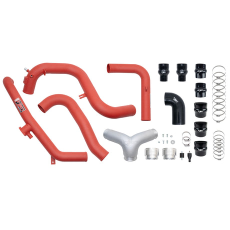 2021-2023 Bronco 2.7L EcoBoost SES Intercooler Pipes Wrinkle Red - View 5 | Dirty Garage