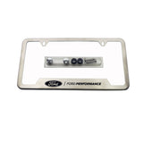 Universal Stainless Steel Ford Performance License Plate Frame - View 2 | Dirty Garage