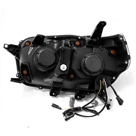 2010-2013 4Runner Nova-Series LED Projector Alpha Black Headlights Sequential Signal DRL - View 3 | Dirty Garage