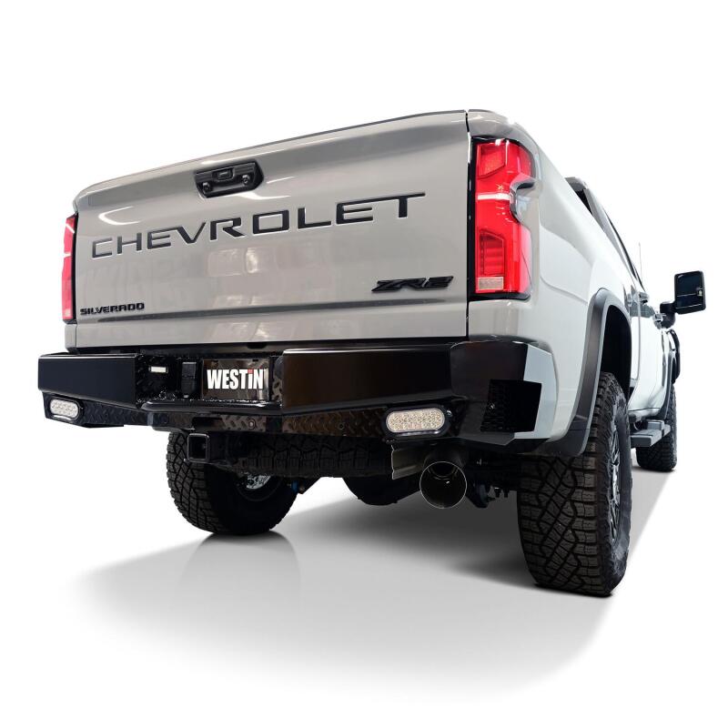 2019-2026 GM 1500 HDX Bandit Black Rear Bumper - View 5 | Dirty Garage
