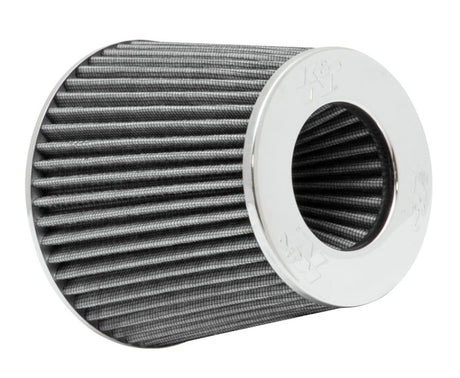 Universal Filter Chrome Round Tapered White - 4in Flange ID x 1.125in Flange Length x 5.5in H - View 2 | Dirty Garage