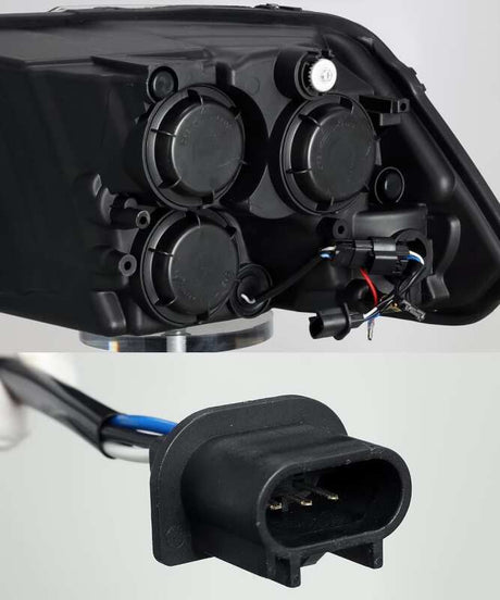 2009-2018 Ram 1500 Pro-Series Projector Alpha-Black Headlights Sequential Signal DRL - View 5 | Dirty Garage